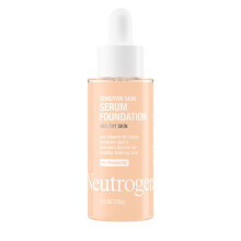 Neutrogena Healthy Skin Sensitive Skin Serum Foundation mit Pro-Vitamin B5, Farbkorrektur und Porenminimierung, flssige Foundation und Gesichtsserum