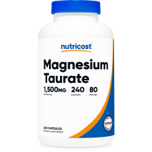 Nutricost, Magnesiumtaurat, 1.500 mg, 240 Kapseln (500 mg pro Kapsel)