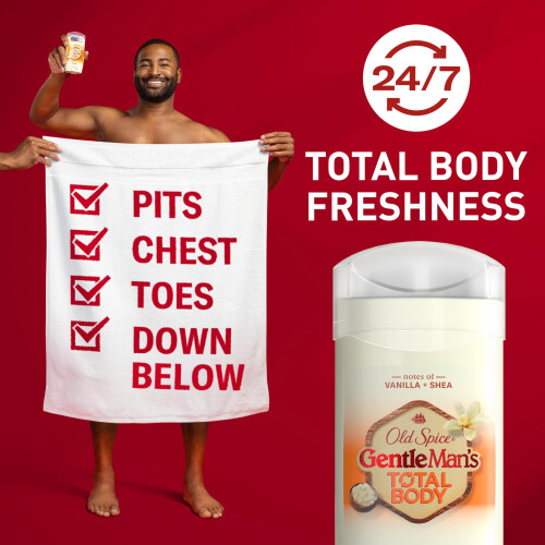 Total Body Deodorant, Sensitiv, Vanille + Shea 1