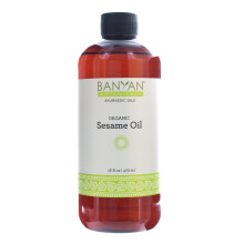Banyan Botanicals Sesamoliede - Biologisch & Ongezuiverd Ayurvedische Olie voor Huid, Haar, Olie Trekken & Meer - 16oz.