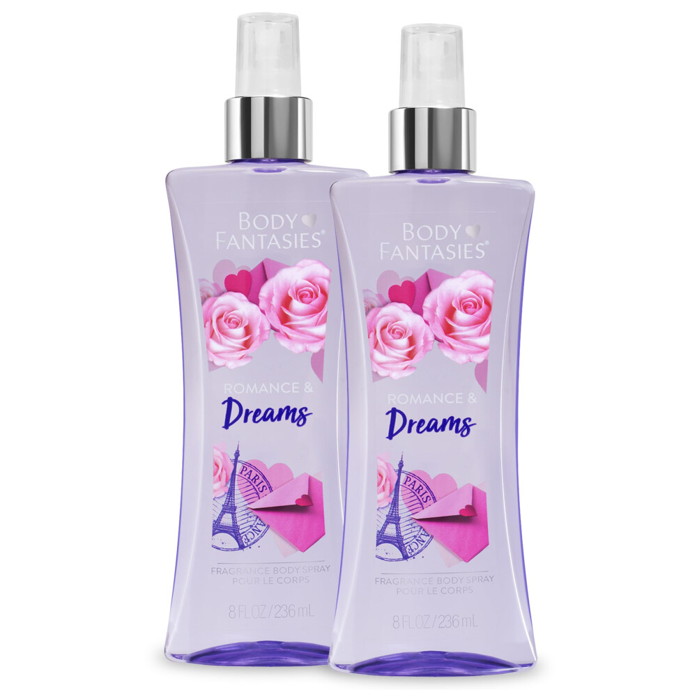 Body Fantasies Signature Fragrance Body Spray Romance & Dreams 8 Fl Oz (Pack Of 2)