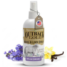 Outback Gold - Spray de linho e spray ambientador de tecido Spray de cama natural para l e linho leos essenciais com aroma de lavanda e baunilh