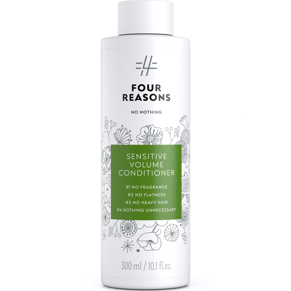 No Nothing Sensitive Volume Hair Conditioner - Fragrance Free Conditioner - Hypoallergenic Phthalate Free Paraben Free Vegan & Unscented Condi