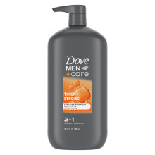 DOVE MEN + CARE 2-in-1 Shampoo + Conditioner Thick + Strong for Fortifying Hair from Root to Tip  with Calcium  31 oz