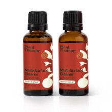 Plant Therapy Germ Fighter Blend All Natural Multi-Surface Cleaner Concentrate  Use to Clean Countertops  Stovetops  Tile  Microwave  30 mL (2-Pa