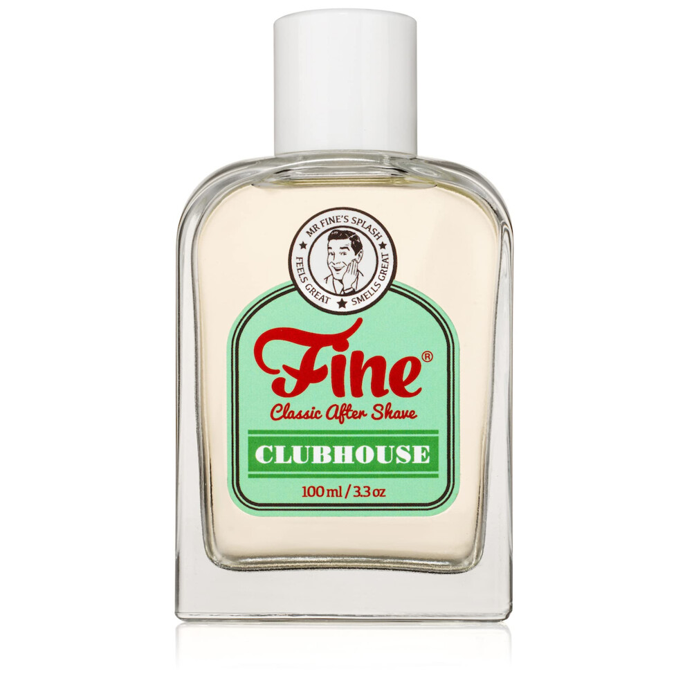 Fine Men's Aftershave - Clubhouse Classic Fragrance Soothing & Toning Post Shave Balm Calms Razor Burn Classic Barbershop Feel Alcohol-Based