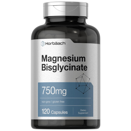 Horbach Magnesium Bisglycinate | 120 Κάψουλες | 750mg | Μη ΓΤΟ και Χωρίς Γλουτένη