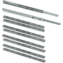 5 Paar (10 Stück) Schienen/Kugelschienen Auszugsteil 17mm x 278mm für Schublade, verzinkt