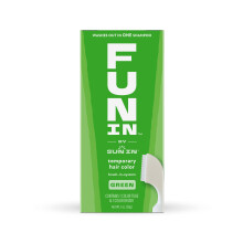 Fun In by Sun In Tymczasowy kolor wlosw Zielony - Latwy aplikator z pedzelkiem Zmywa sie w jednym szamponie Bezglutenowy Bez parabenw Bez alkoholu
