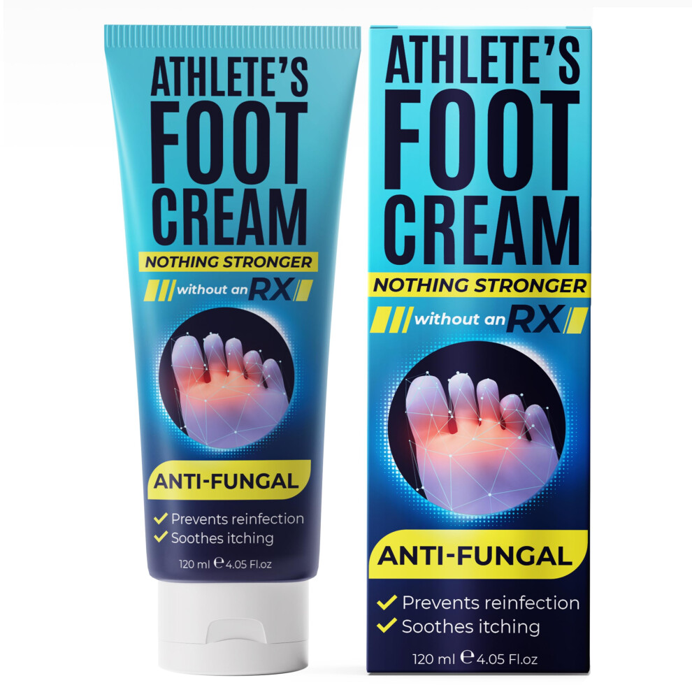 Foot Cream | Athletes Foot Cream for Cracked Heels  Dry Skin & Itchy Feet | Relieves Itching  Burning & Redness | Antifungal Treatment Helps with-image-OPC-PHXQX7T-NEW