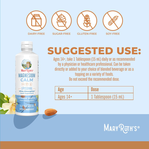 MaryRuth Organics Λιποσωμιακό Μαγνήσιο | Συμπλήρωμα Μαγνησίου | Υποστήριξη Μυών & Οστών 2