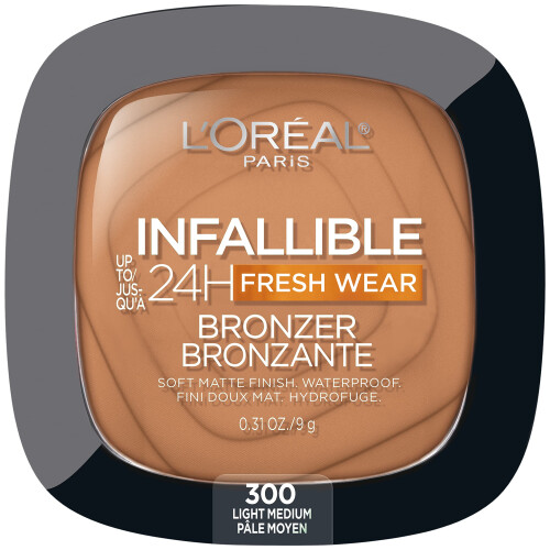 L’Oréal Paris L'Oreal Paris Infallible 24H Fresh Wear Soft Matte Bronzer, Waterproof, Light Medium, 0.3