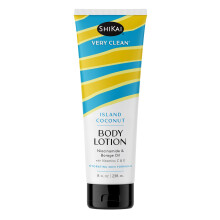 ShiKai Very Clean Krperlotion (Island Coconut 8 oz) | Feuchtigkeitsspendende Hautfeuchtigkeitscreme fr trockene Haut | Mit Niacinamid-Borretschl u