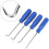 Oil Seal Removal Puller Tools Kit, 4pcs/set Car Pick And Hook Set O Ring Oil Seal Gasket Puller Remover Craft Hand Tools-blue 20