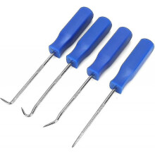 Oil Seal Removal Puller Tools Kit, 4pcs/set Car Pick And Hook Set O Ring Oil Seal Gasket Puller Remover Craft Hand Tools-blue