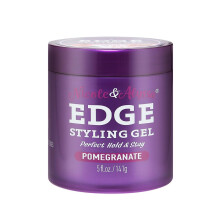 Nicole & Alyssa - Edge Control Gel 5 unssia - granaattiomenauute, pitkäkestoinen Hold No-Flake Formula sileä viimeistely