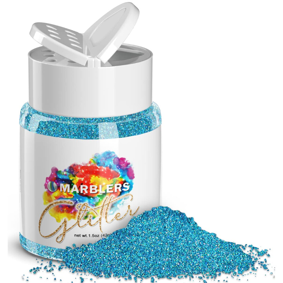 Marblers Holographic Glitter [Holo Maui] 1.5Oz (42G) | Fine | Non-Toxic, Vegan, Cruelty-Free | Face, Body, Eyeshadow, Hair, Festival, Party Makeup | N