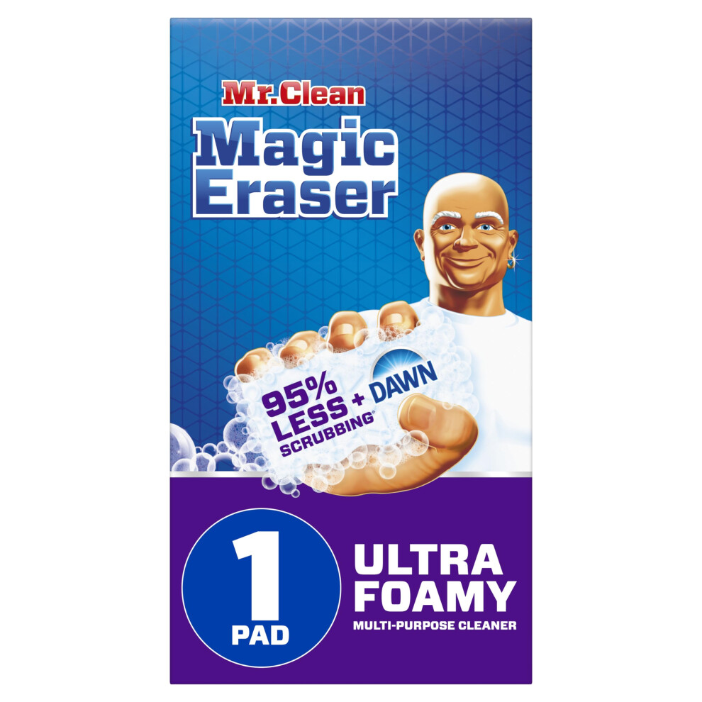 Mr. Clean Magic Eraser Ultra Foamy Multi Puty Cleaner Mousing Magic Eraser Sponge Multi Surface Cleaner 1CT-image