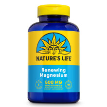 Nature's Life, Renewing Magnesium, 500 mg, 180 vegetarische Kapseln
