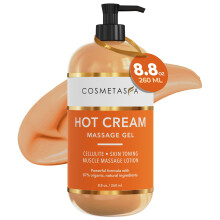 Gel di massaggi di crema calda cosmetasa - crema di cellulite organica naturale e 87% - Multi usa la crema da tono della pelle lenisce i dolori per a