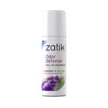 Zatik Naturals  Roll-on-Deodorant zur Geruchsabwehr, Lavendel und Moringa, tierversuchsfrei, vegan, pH-ausgewogen, biologisch abbaubar, frei von Alu