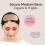 MILANO COLLECTION TopGrip Comfort Band for Medium Base Toppers  Adjustable Translucent Strap  Side Openings to Secure Your Wig or Topper  Include 4