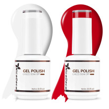 Smalto per chiodo gel libero niceco hema 2 pezzi 15 ml di crudelt a colori bianchi vegani bianco immergiti off -v gel kit unghie gel manicure fai -d