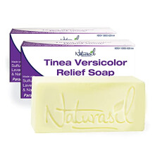 Naturasil Tinea Versicolor Treatment +2 Bars | Max-Strength 10x Soap | Antifungal Micronized Sulfur | Stops Pityriasis, Candida, Ringworm & Irritation