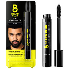 The Beard Club 1-dags midlertidig skgfarve til mnd - sort skg overskg og jenbrynsfarve for et fyldigere veldefineret look Vand- og svedafvis