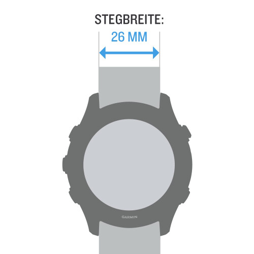 Garmin Pulseira de relgio Garmin QuickFit 26 mm - pulseira de silicone Whitestone 2