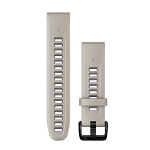 Garmin QuickFit 20 mm Watch Band - Light Sand/Deep Orchid Silicone Band