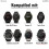 Garmin Pulseira de relgio Garmin QuickFit 26 mm - pulseira de silicone Whitestone 5