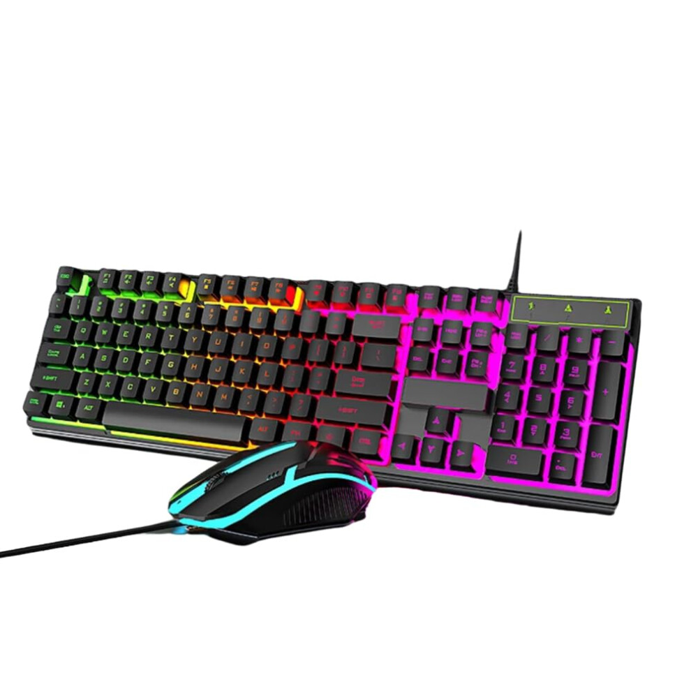 Rgb Backlit Gaming Keyboard And Mouse Combo, Lighting 820064759351