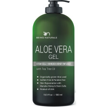 Aloe-Vera-Gel aus 100 % reiner Bio-Aloe, angereichert mit Manuka-Honig-Stammzellen-Teebauml natrliche, rohe Feuchtigkeitscreme fr Gesicht und