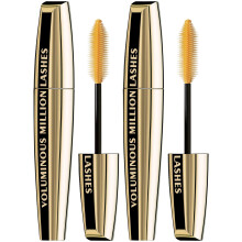 LOreal Paris Makeup Voluminous Million Lashes Mascara Volumizing Collagen Infused Eye Makeup Amplifying Mascara Brush Lavvel Blackest Black 0,3