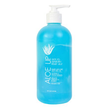 Aloe Ice Sunburn Relief Jelly - Face and Body Organic After Sun Gel - with 96.6% Pure Aloe Vera Gel - Reef Safe - Alcohol- and Fragrance Free - 1