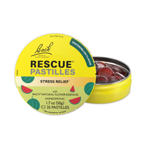 Bach Rescue Pastillen, Stresslinderung, Wassermelone