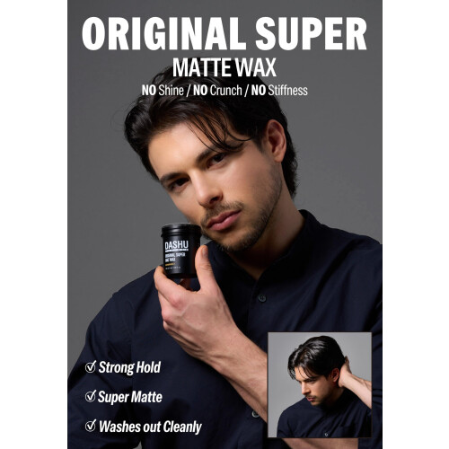 Dashu, Für Männer, Original Super Mat-Wachs, 3.38 fl oz (100 ml) 1