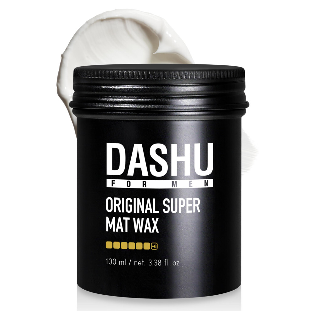 Dashu Premium Original Super Mat Wax 3.5Oz - Strong Hold Without Shine Easy To Wash Styling Wax