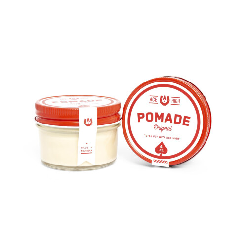 Ace High Pomade Forte Hold Natural Shine Water Based Hand Crafted 4oz 2