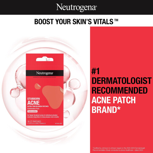 Neutrogena Neutrogena Stubborn Acne Ultra-Thin Blemish Patches, 16 Pat 1