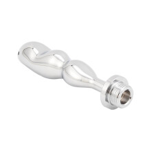 Sexlegetj Metal Cleaner Klyster Irrigator Klyster Anal Cleanser Unisex bruser skyllesystem til anal vaginal rengring