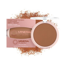 Mineral Fusion Pressed Powder Foundation Deep 5  Tiefe Haut mit neutralen Untertnen, Anti-Aging-Make-up-Grundierung mit mattem Finish, Talkum-freie