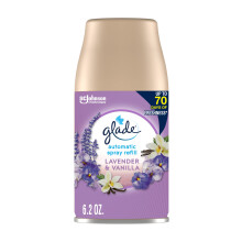 Glade Automatic Spray Rebill Air Ambientador para lavanda para el hogar y el bao y vainilla 6.2 oz