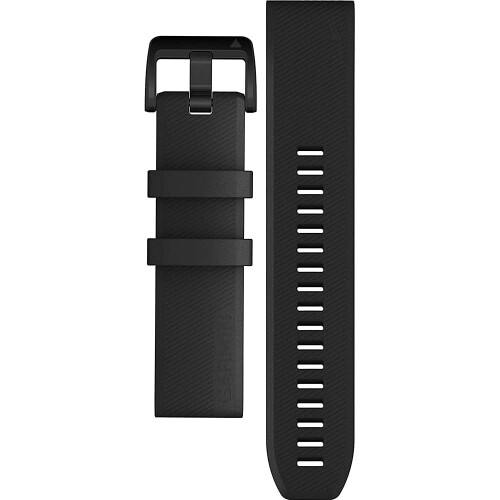 Garmin Garmin QuickFit 22 Λουράκι Ρολόι - Μαύρο με Μαύρο Ατσάλινο Υλικό 2