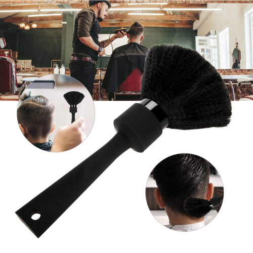 Pennello per Capelli e Viso - Spazzola Professionale per Parrucchieri con Manico Esteso 1