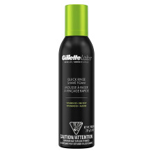 Gillette Labs Quick Rinse Leichter Rasierschaum fr Mnner, Rasierschaum, der die Haut schtzt, 8,1 Unzen