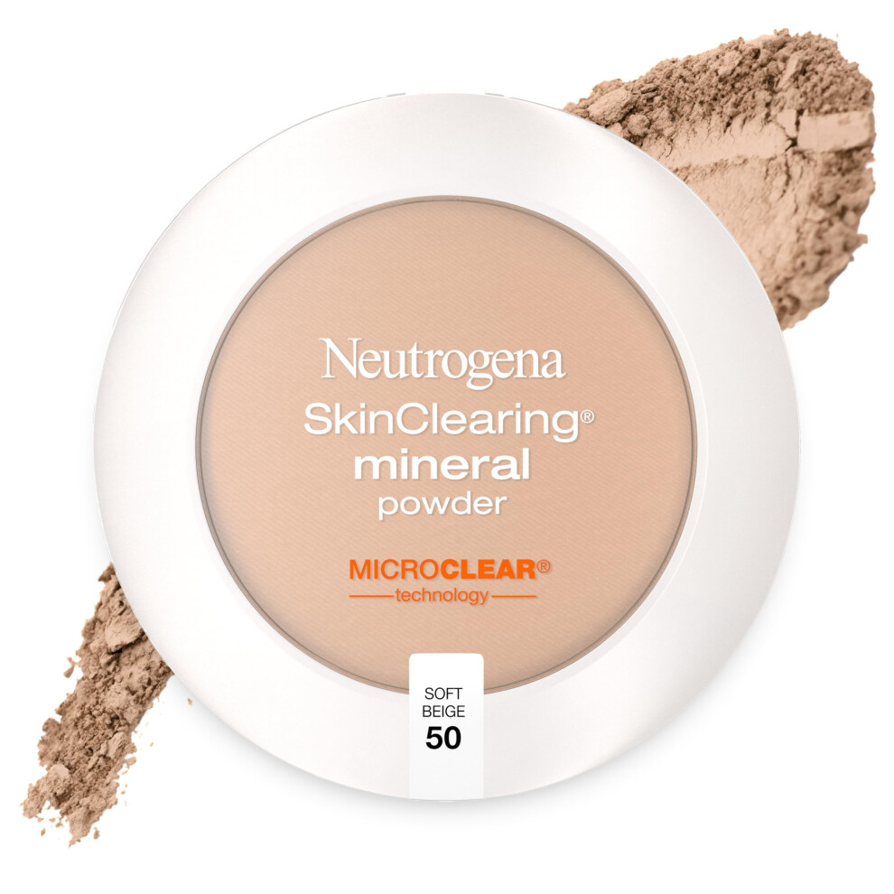 Neutrogena SkinClearing Mineral Acne-Concealing Pressed Powder Compact  Shine-Free & Oil-Absorbing Makeup with Salicylic Acid to Cover  Treat & P-image-OPC-PHXR7CJ-NEW