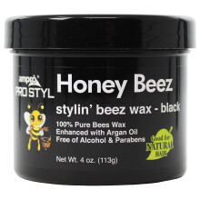 AmPro Honey Beez Wax 4oz - Noir