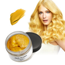 Tijdelijke haarkleurwas - 4.23 oz Instant crme pomade voor feestcosplay en gemakkelijke reiniging (1 goud)